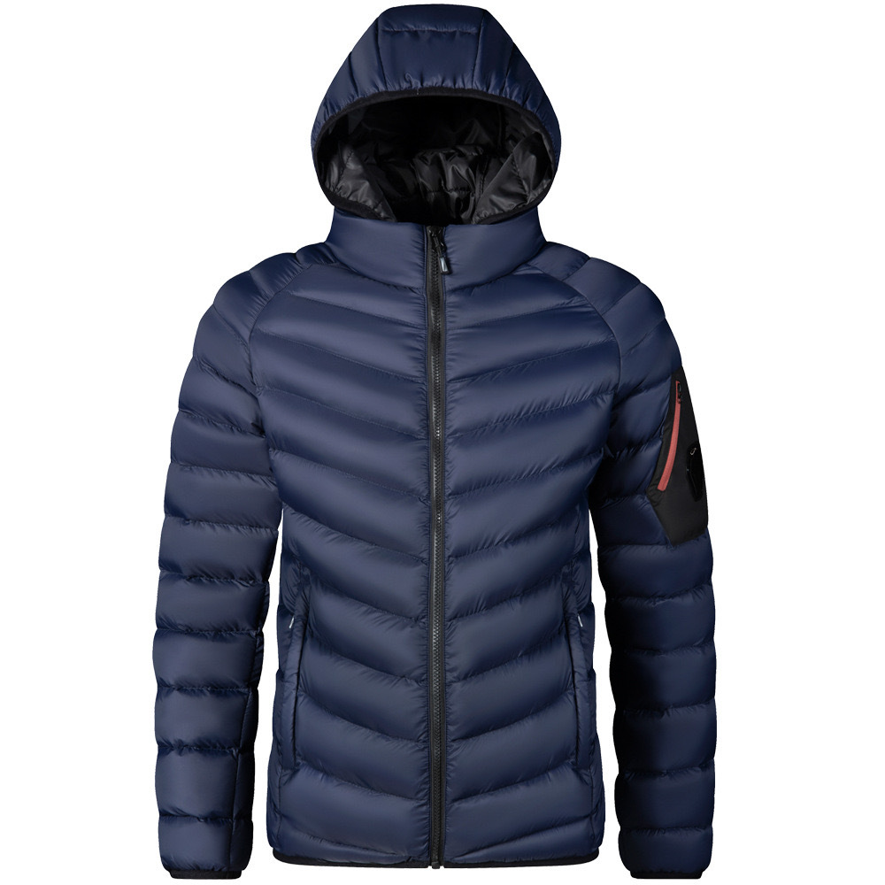 GrogeousBen Men's Satin Winter Bomber Plus Size Puffer 4xl Warm Jacket Winter Jacket Men Solid Color Mens Down Jacket With Coat