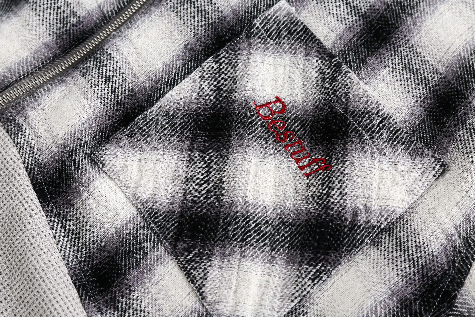 GorgeousBen   Unisex retro plaid patchwork new spring hooded jacket design loose with casual niche coat trend