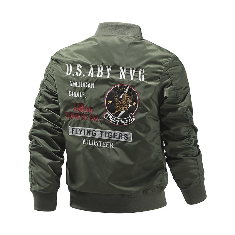 GorgeousBen  Men's  Cold Winter Streetwear Long Sleeve Men's Baseball Hiphop Embroidered Badge Patch  Varsity Bomber Jackets