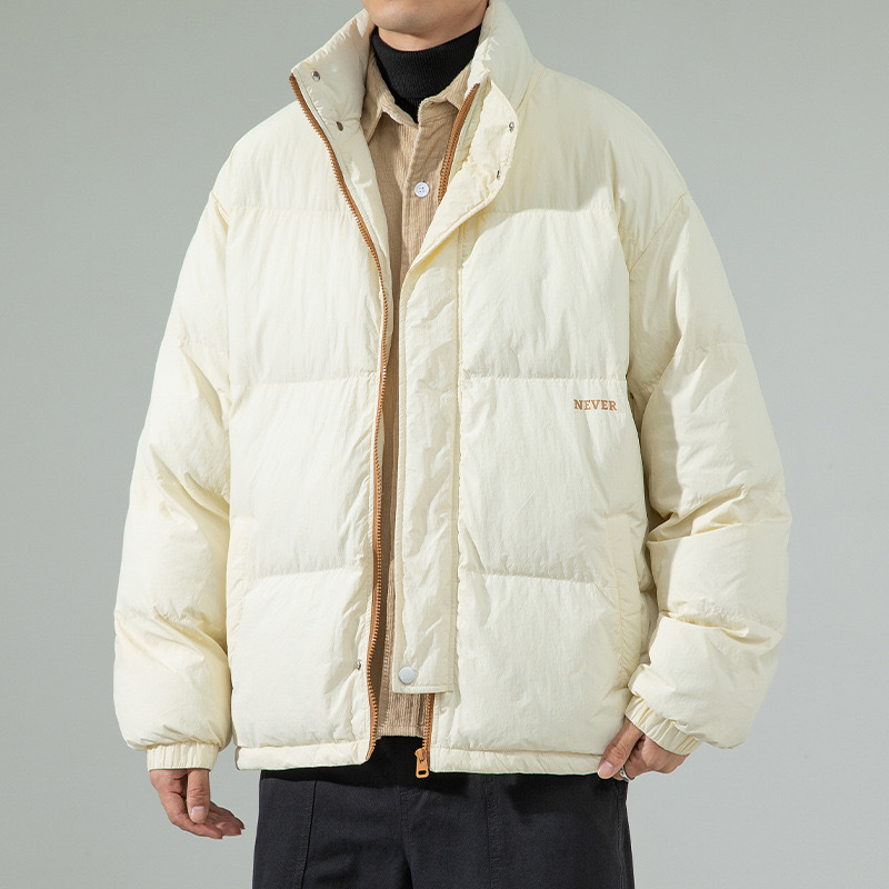GrogeousBen  Unisex's Down cotton jacket for men and women in winter loose fitting, casual and fashionable cotton iacket