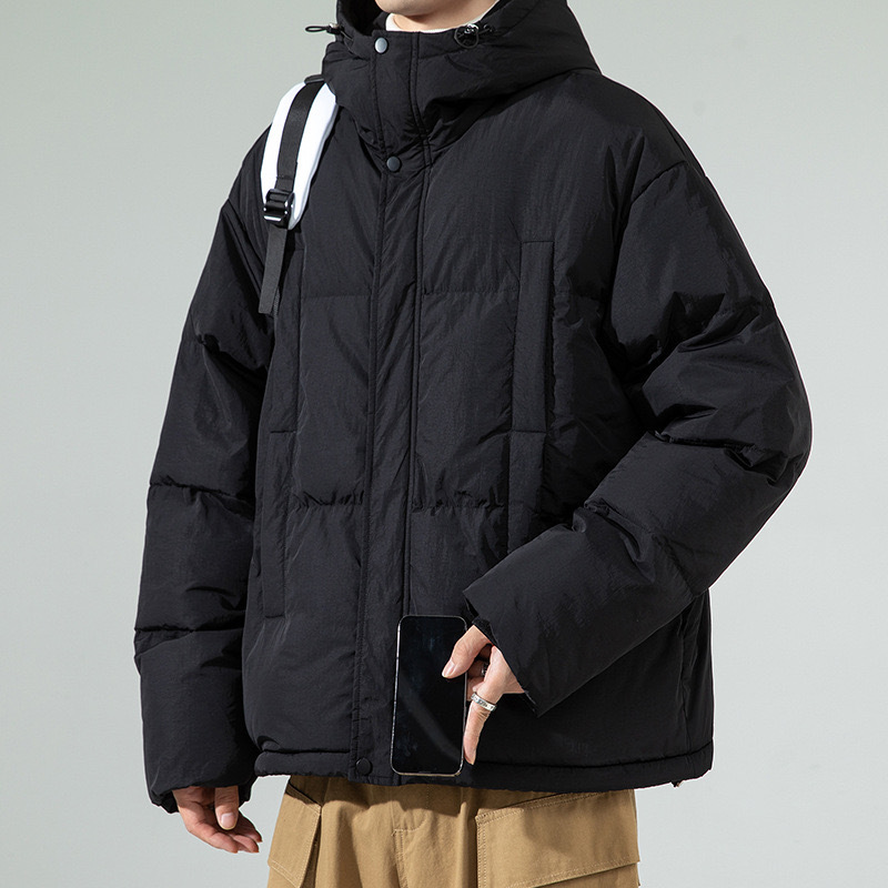 GrogeousBen  Men's High Quality  Puffer Jacket Winter Streetwear Multicolor Striped Fashion Cropped Puffer Jackets