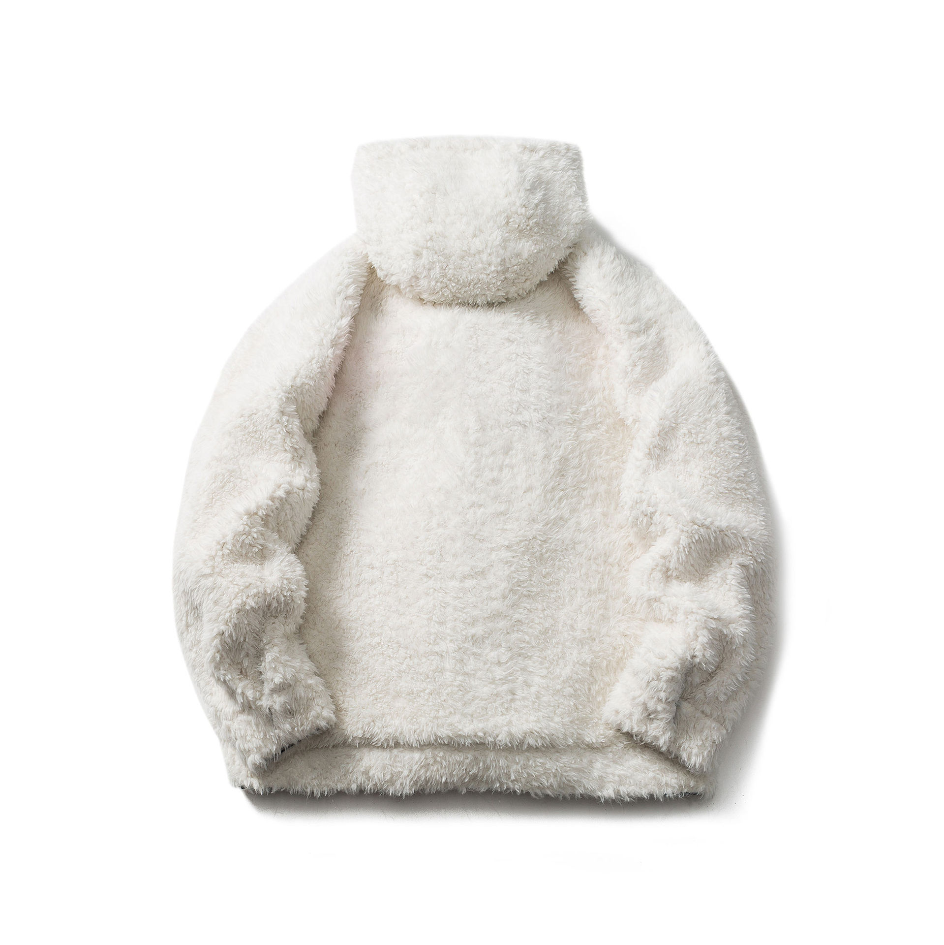 GorgeousBen  Unisex Winter American retro double-sided lamb wool cotton coat  hip-hop PU leather motorcycle jacket coat.