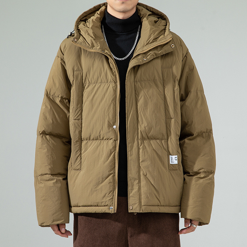 GrogeousBen  Men's High Quality  Puffer Jacket Winter Streetwear Multicolor Striped Fashion Cropped Puffer Jackets