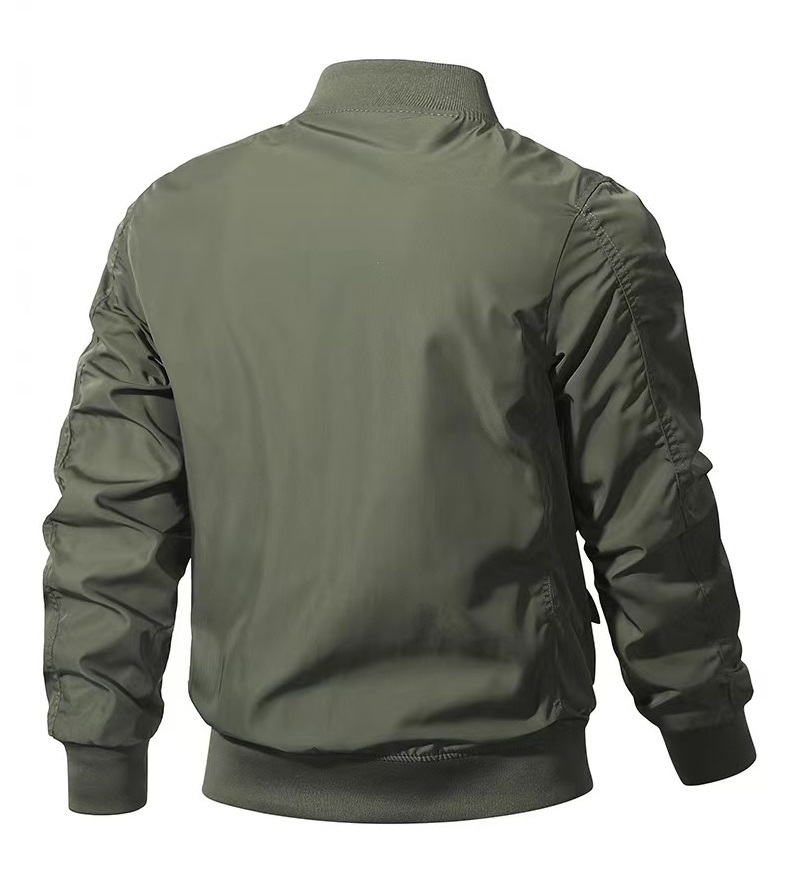 GorgeousBen  Men's Pilot jacket Men's retro Baseball uniform Multi pocket overals Functiona iacket Three defense attack jacket