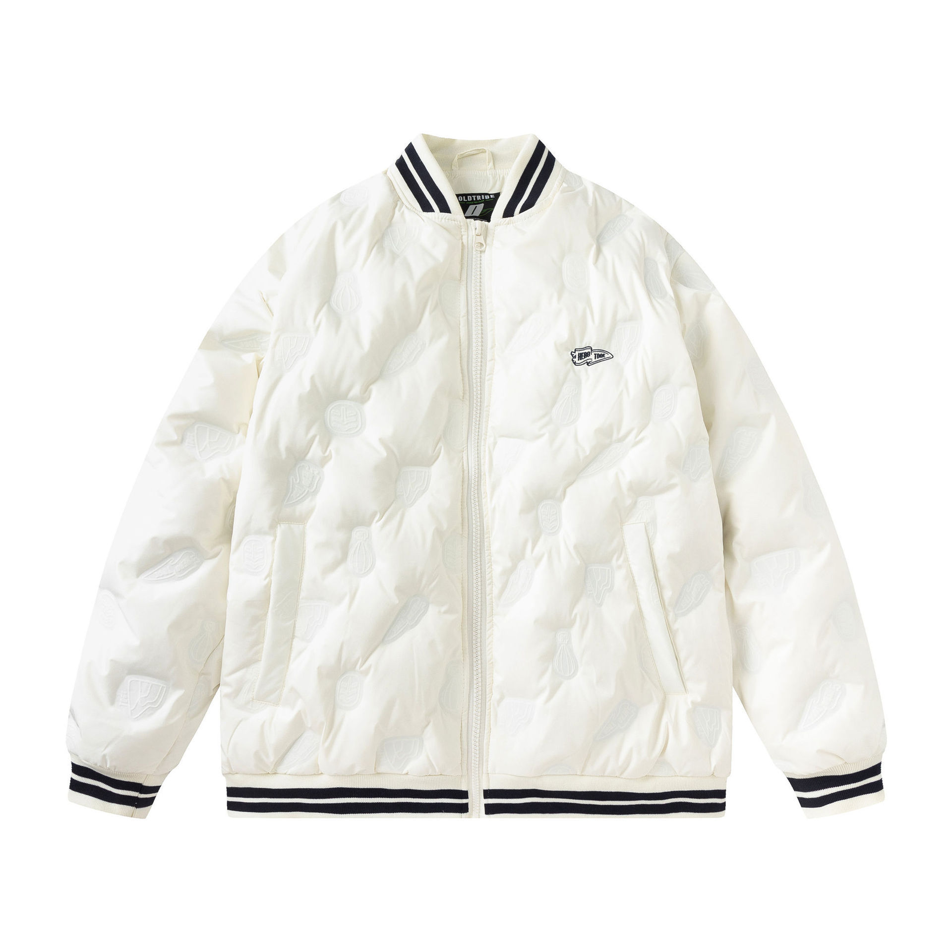 GorgeousBen  Unisex Winter  trendy design sense light and thin down jacket men thick loose couple baseball jacket coat.