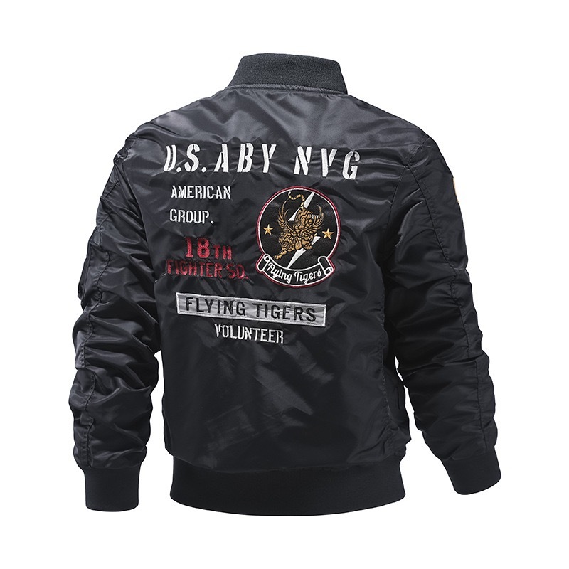 GorgeousBen  Men's  Cold Winter Streetwear Long Sleeve Men's Baseball Hiphop Embroidered Badge Patch  Varsity Bomber Jackets