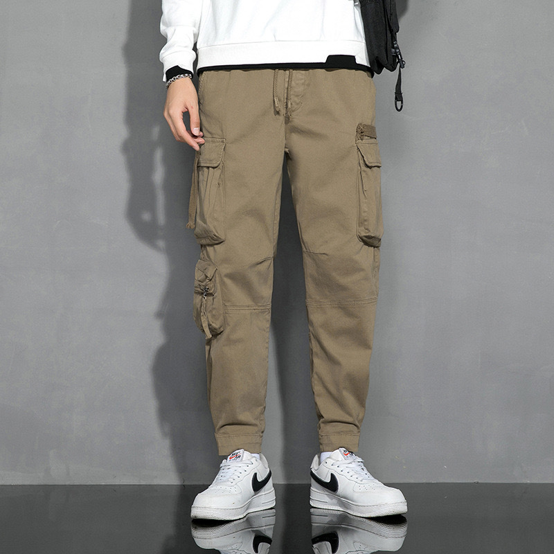 GrogeousBen  Men's ew design fashion summer casual tactical trousers side pocket street wear HIP HOP cargo pants for men