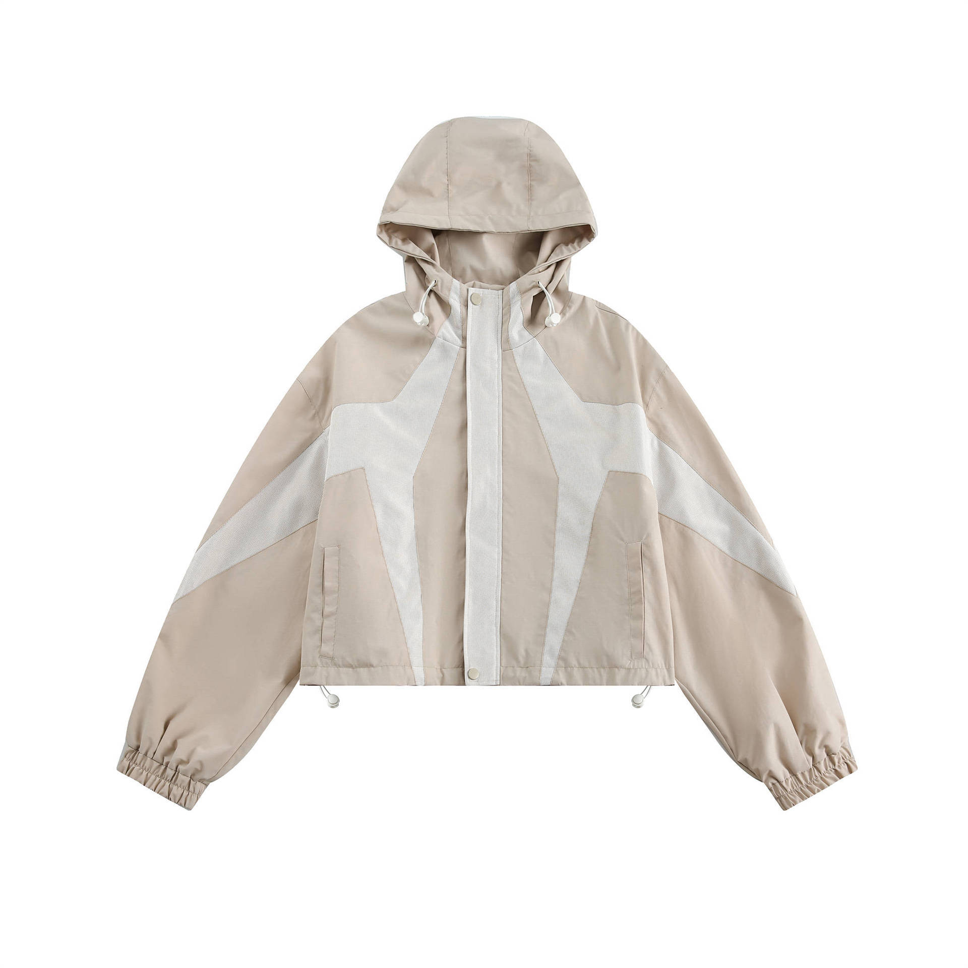 GorgeousBen   Unisex 2024 new American retro patchwork functional wind short jacket women's mountain outdoor loose versatile casual jacket