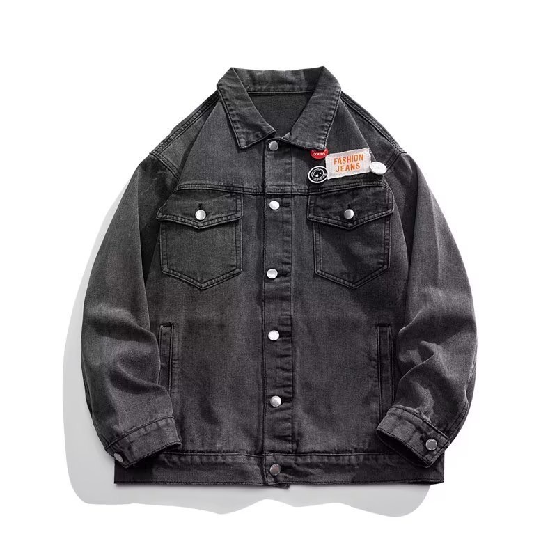 GrogeousBen  Men's Digital Printed Casual Coats Wear Men's Spring Autumn Casual Funky Denim Clothes Jackets With Pattern