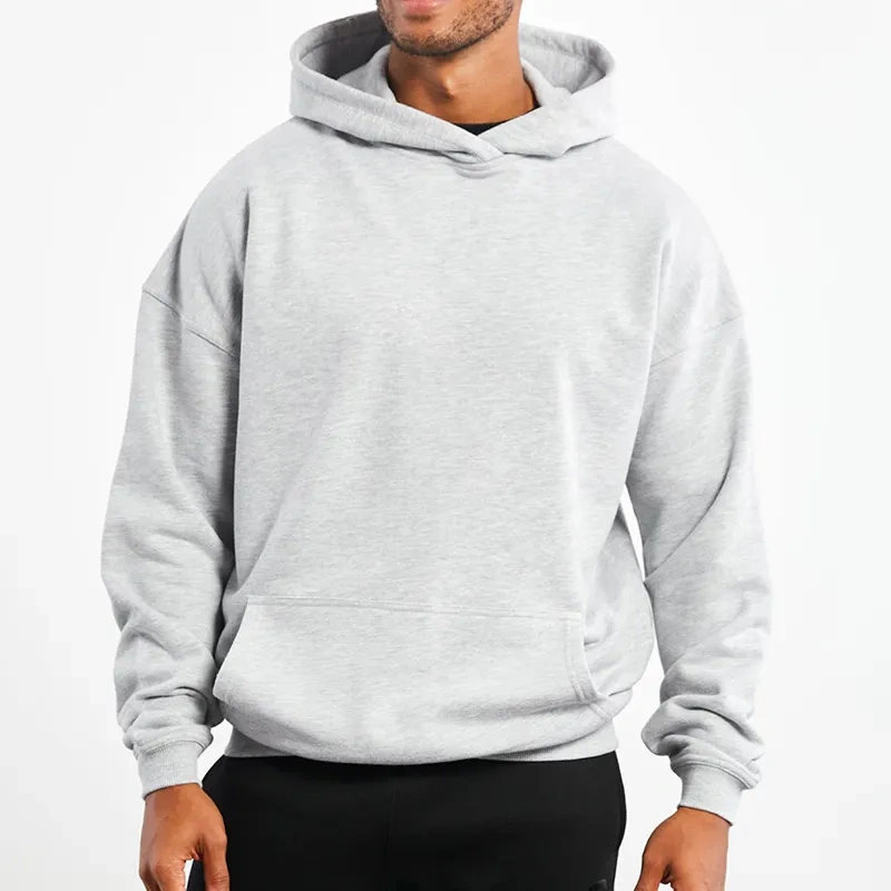 GorgeousBen Hoodie Puff Printing Heavyweight Boxy Men's Double Layer Oversized 400gsm Luxury Pullover Cotton Cropped Custom Hoodies
