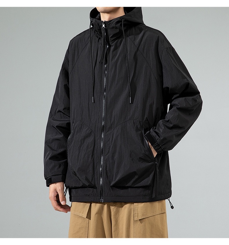 GrogeousBen  Men's Camping outdoor soft shell waterproof jacket windproof polyester coat fashion windbreaker jacket