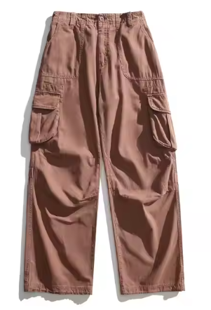 GorgeousBen 2024 Men Washed Cotton Cargo Pants baggy chino trousers pants