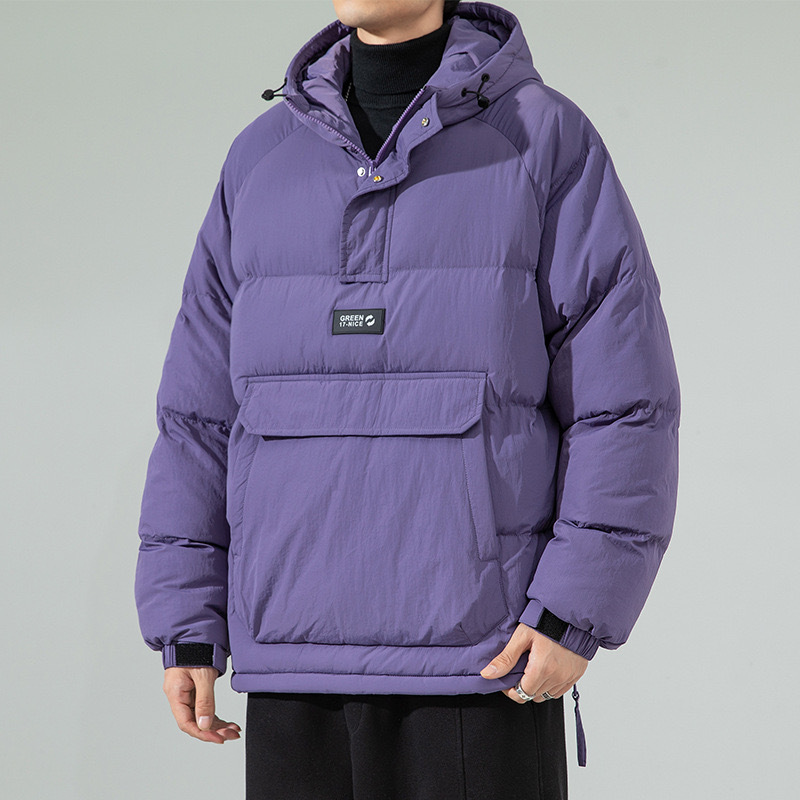 GrogeousBen  Men's Winter Puff Jacket Padded Quilted Puffer Jacket Filling Winter Jacket Hunting Clothes Man