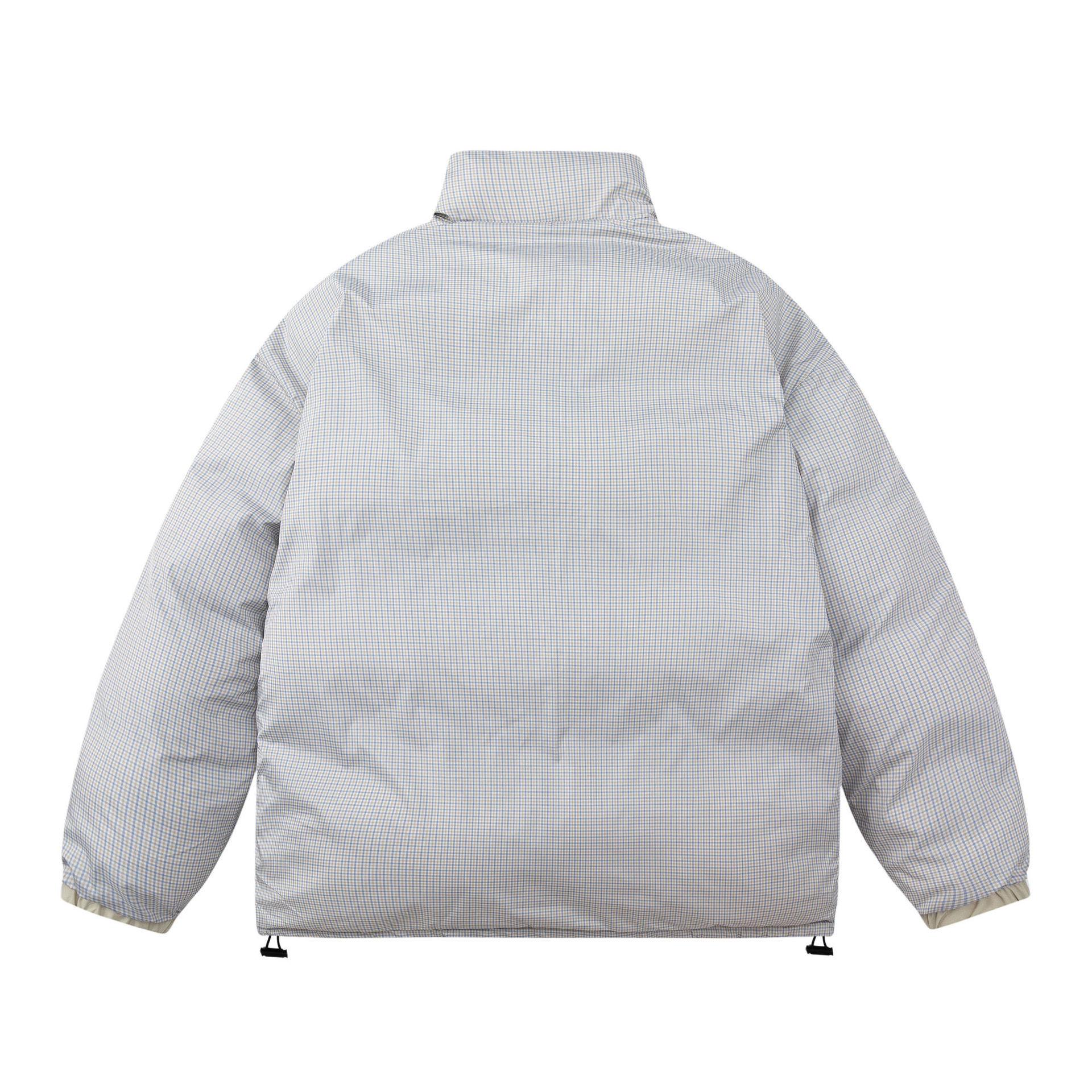 GorgeousBen  Unisex Double-sided wearing retro trendy brand embroidered stand-up collar thickened warm cotton coat