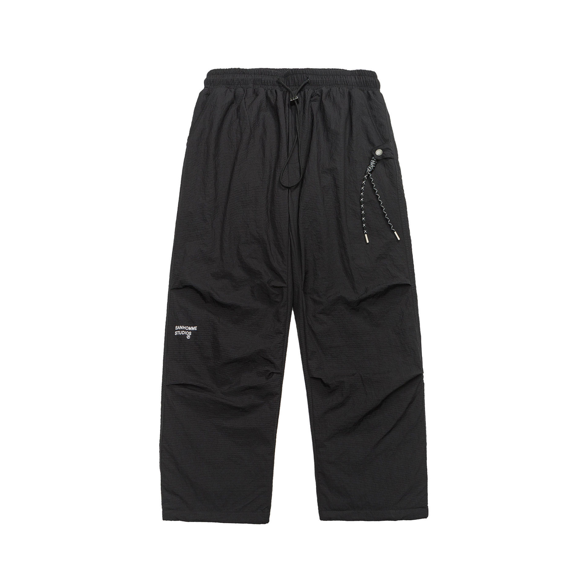 GorgeousBen  Men's down pants, worn outside work pants, warm plus size cold-proof clothing, casual loose straight winter pants.