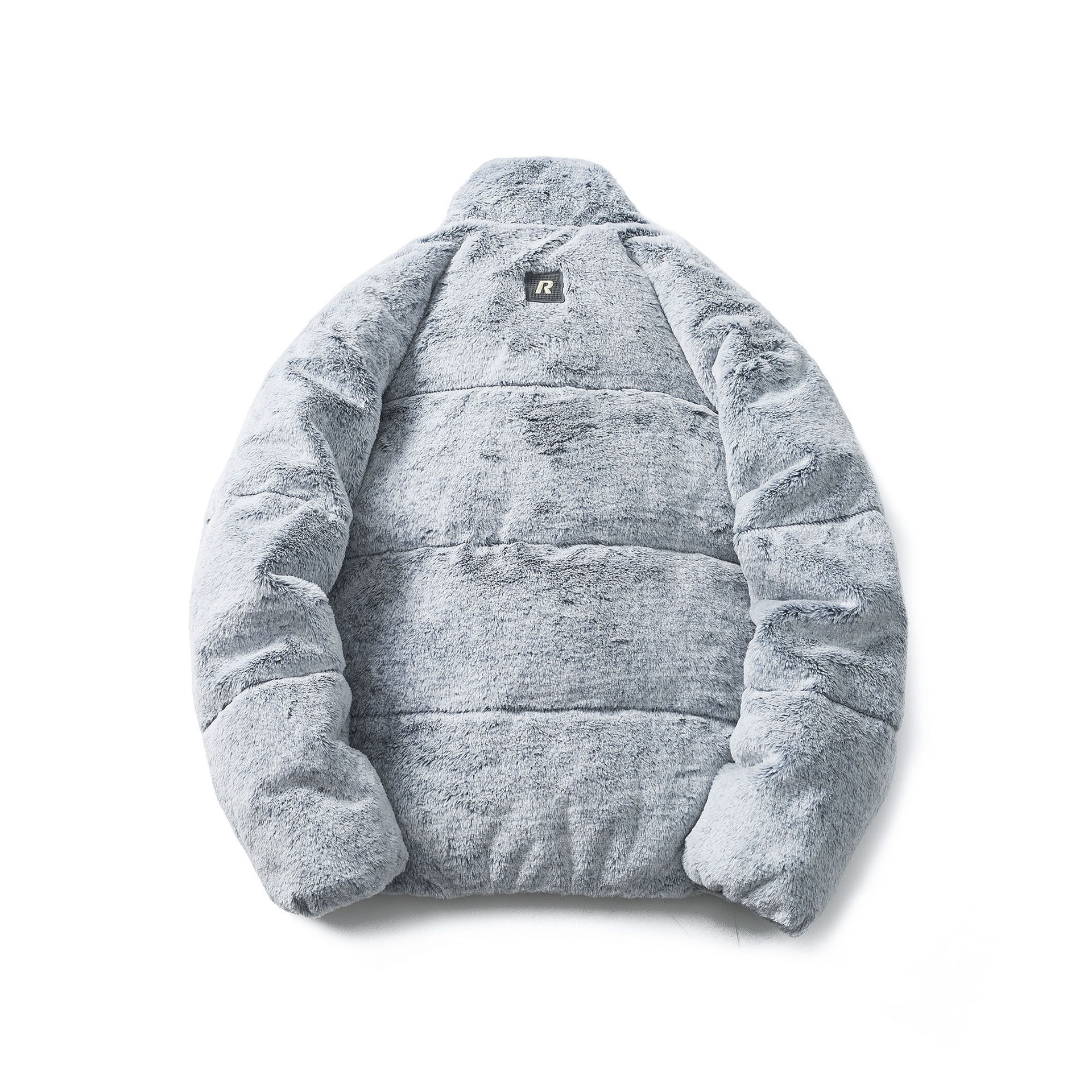 GorgeousBen  Unisex Plush collar down jacket for men and women, loose design, warm, 90 duck down coat.