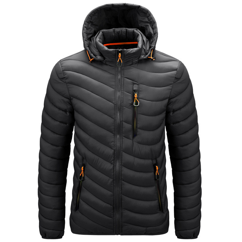 GrogeousBen Men's Warm Bubble Waterproof Windproof Men Winter Hooded Quilted Down Coats Cotton Padded Puffer Jacket
