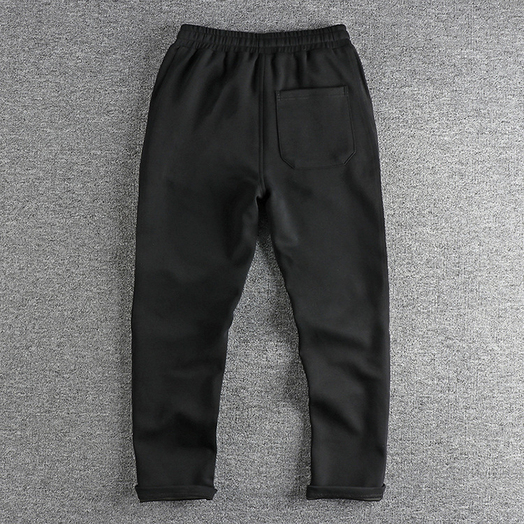 GorgeousBen  Men's Side splicing design with a trendy and youthful straight-leg casual pants for men, featuring American style and versatile wide-leg slit trousers.