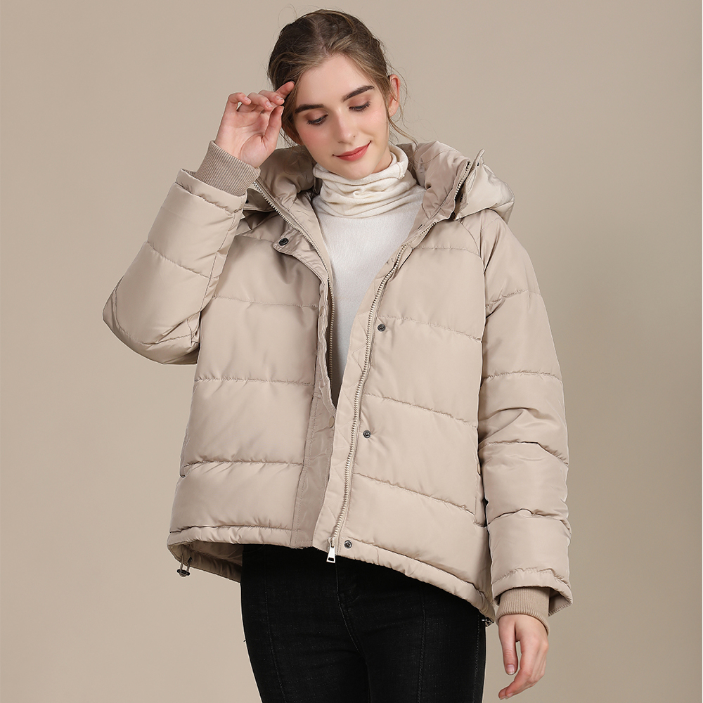 GorgeousBen Women’s Designer Warm Winter Parka Quilted Hooded short Coat Jacket- Fleece Lined Body Zip PocketsWomen's padding jacket china garment factory YYBM2209  YYOZ8804