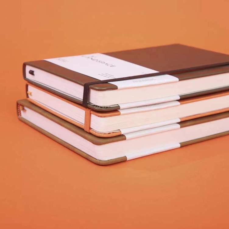 PU Leather Case Binding planner with debossed logo