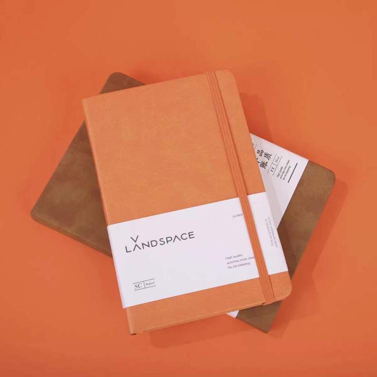 PU Leather Case Binding planner with debossed logo