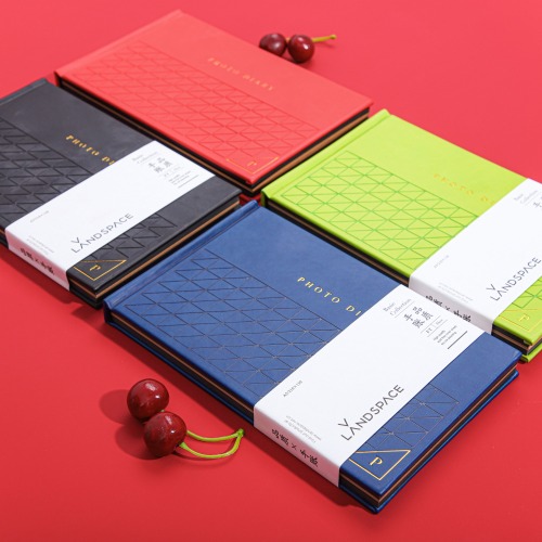 PU Leather with debossed hotstamping photo diary