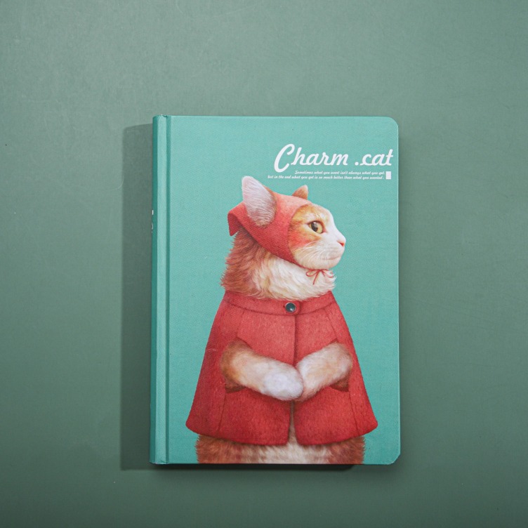 Printing on artpaper with grey board hard cover case bound notebooks