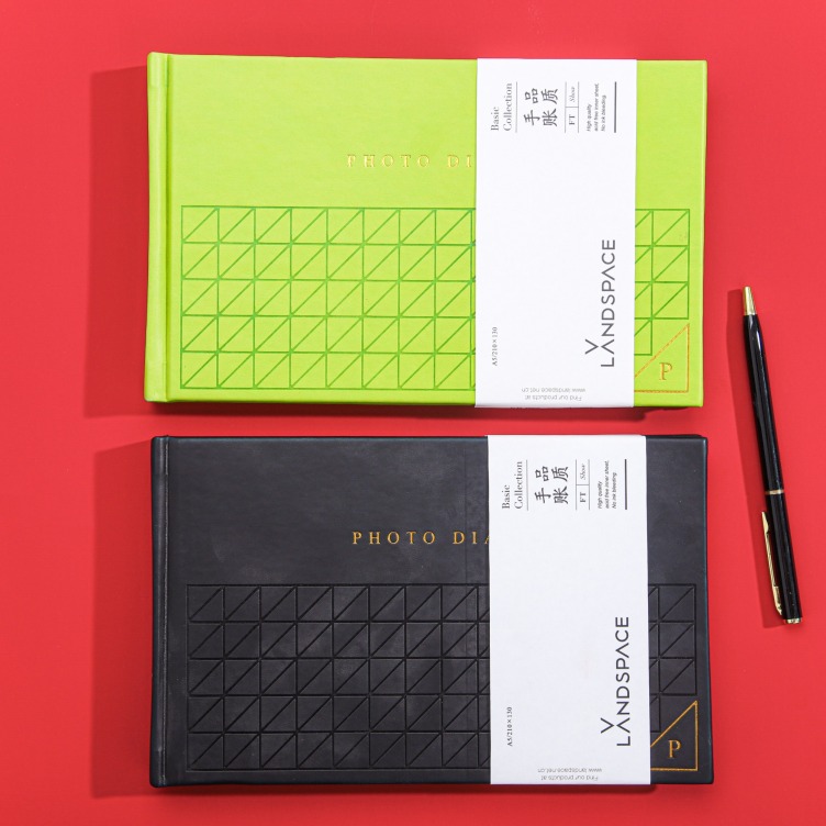 PU Leather with debossed hotstamping photo diary