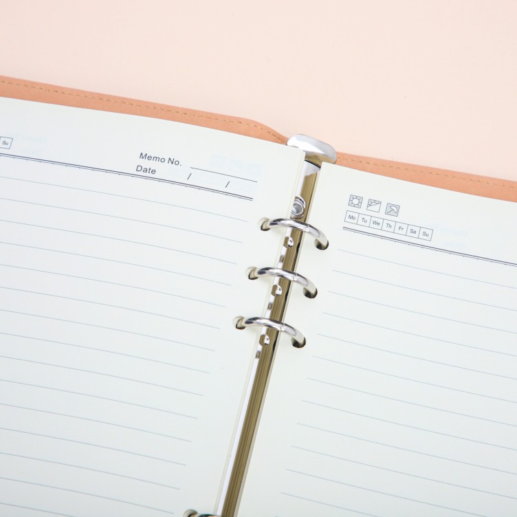 PU Leather Cover With Inside Planner