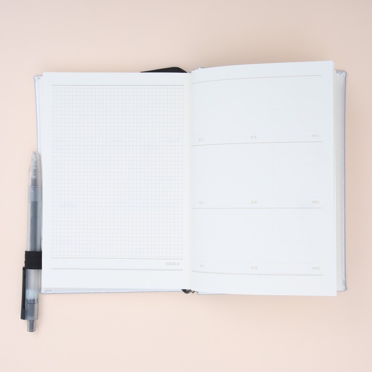 Debossed Logo Printing PU Cover Case bound Notebook Gift Box