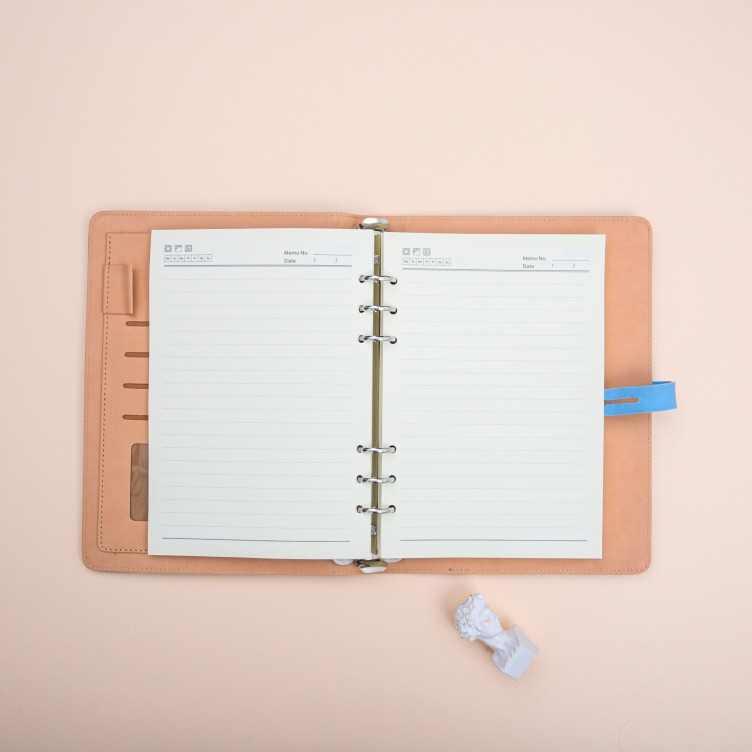 PU Leather Cover With Inside Planner