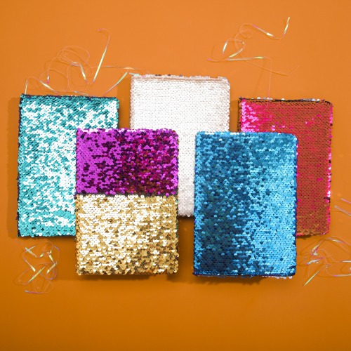 Bling Glitter Cover Case Bound Notebook