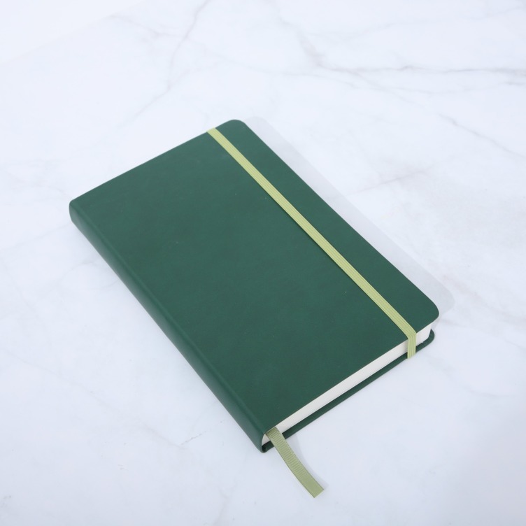 PU leather cover notebook with elastic band