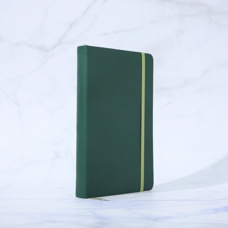 PU leather cover notebook with elastic band
