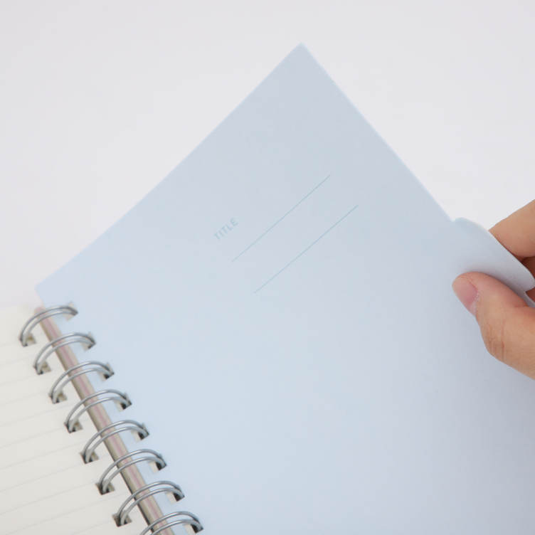 PP Cover with Foil print spiral notebook with Dividers