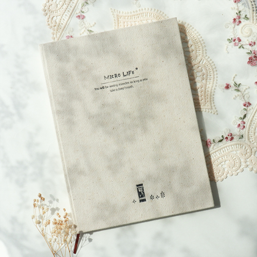 Linen Hardcover notebook with debossed logo