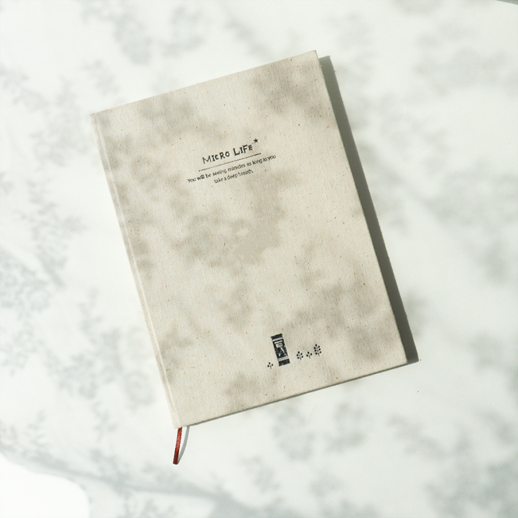 Linen Hardcover notebook with debossed logo