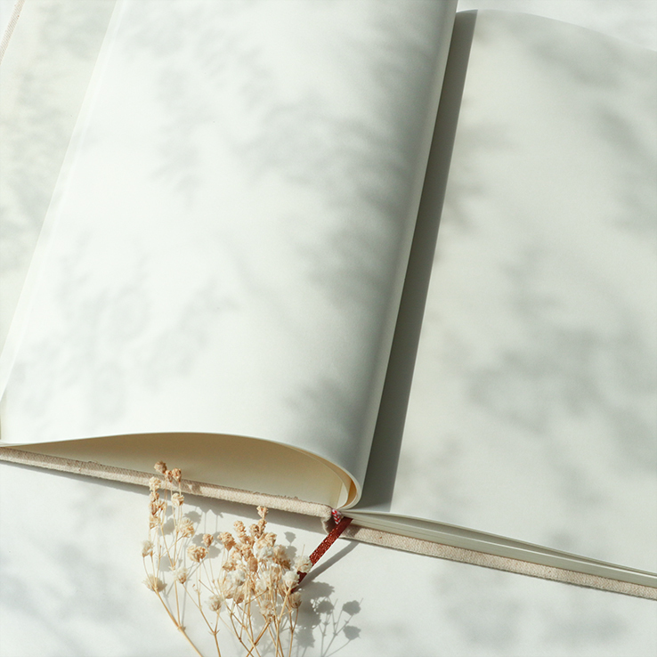 Linen Hardcover notebook with debossed logo