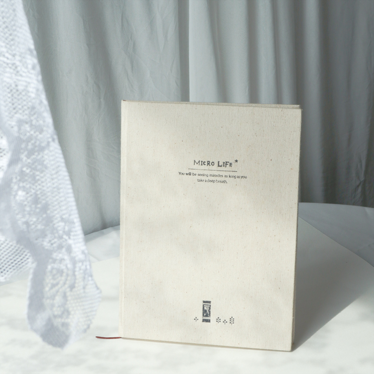 Linen Hardcover notebook with debossed logo