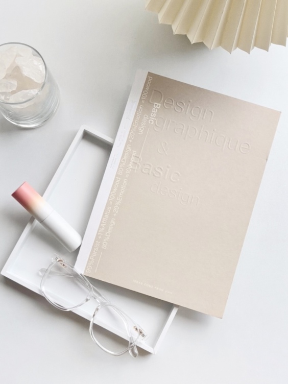 Special cover with embossed logo glue binding notebook