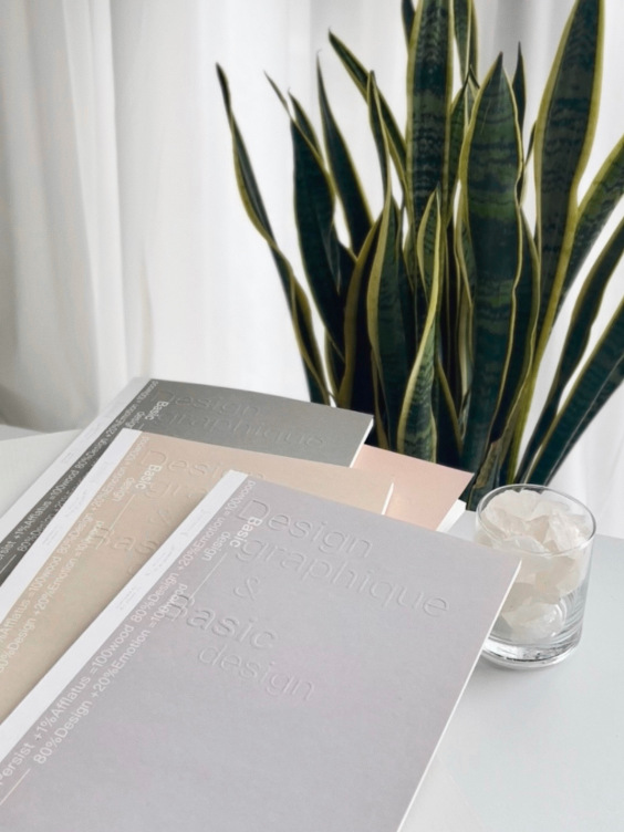 Special cover with embossed logo glue binding notebook