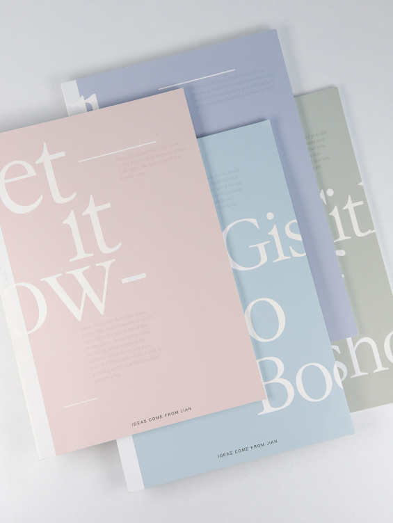 Soft cover notebook with 4C printing