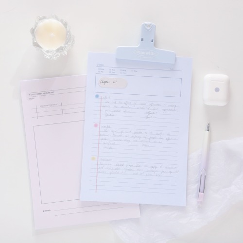 A5 notepad planner