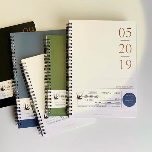 Basic Design Spiral binding notebook