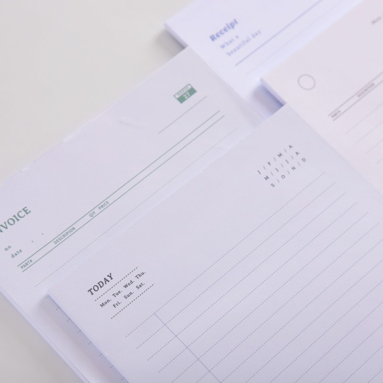 A5 notepad glue binding