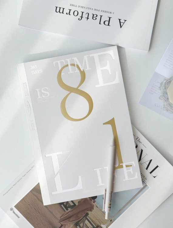 Soft cover notebook with debossing and foil