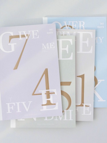Soft cover notebook with debossing and foil