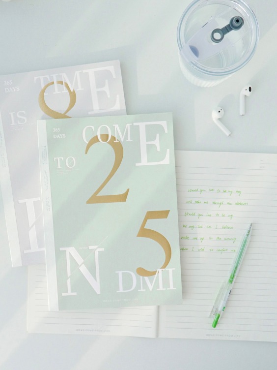 Soft cover notebook with debossing and foil