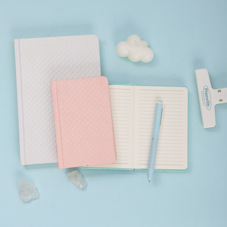 Special paper cover with embossed notebooks