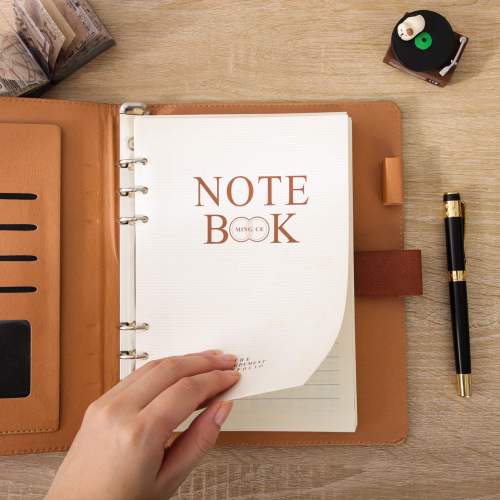 PU Cover Metal Ring Bingding notebook